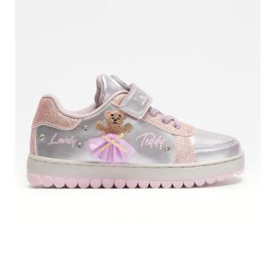 Κοριτσίστικα sneakers Lelli Kelly LKAA5210-RO01 Mille Stelle silver/pink φωτάκια