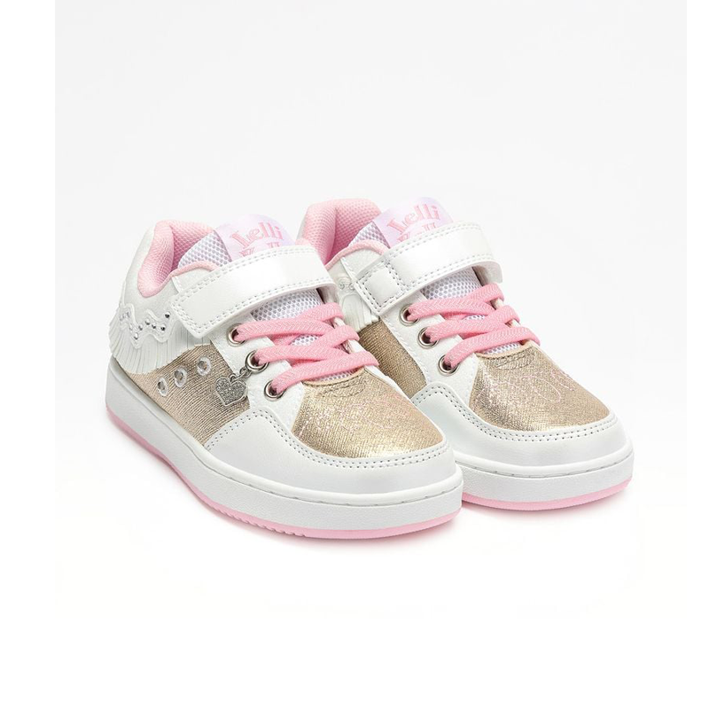 Κοριτσίστικα sneakers Lelli Kelly LKAL8058-BIOR Frangetta Mix με φωτάκια άσπρα/χρυσά - Image 2
