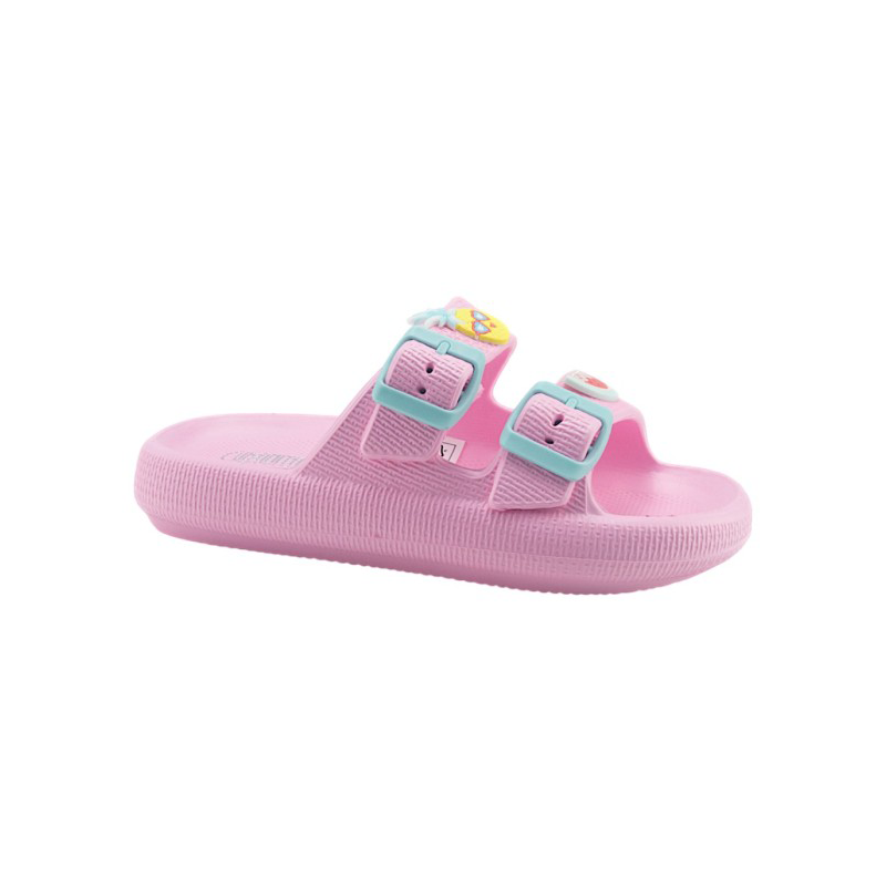 Κοριτσίστικες παντόφλες Cubanitas SD08036 ροζ με charms