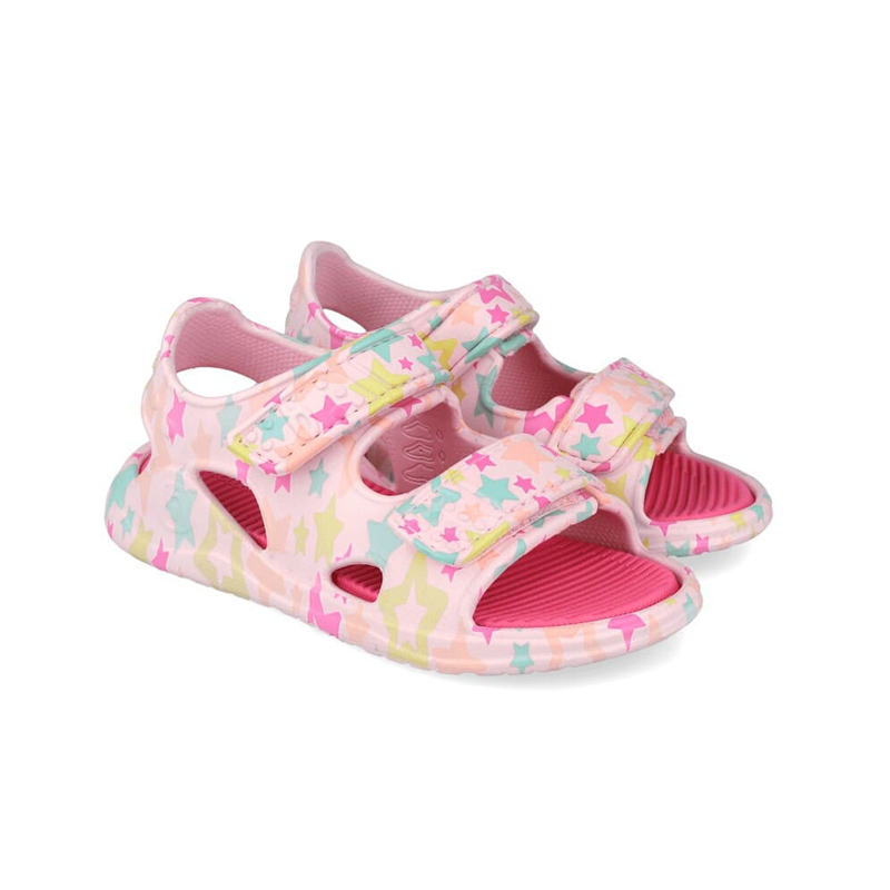 Κοριτσίστικα πέδιλα Biomecanics 262297-A032 ροζ με αστεράκια - Image 2