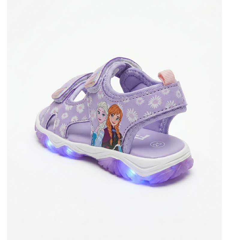 Κοριτσίστικα πέδιλα Frozen 1-904-26012-39 μωβ με φωτάκια - Image 3