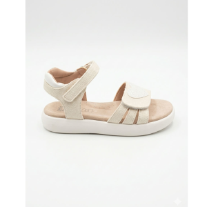 Κοριτσίστικα πέδιλα Zak shoes SD 21038 Άσπρα με καρδούλα