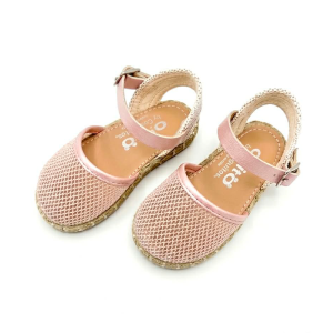 Κοριτσίστικες εσπαντρίγιες Conguitos OSSH145078 ροζ/nude πλέγμα