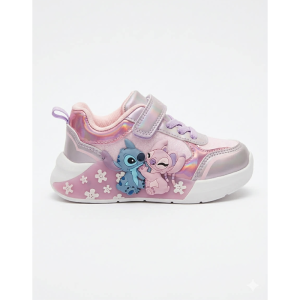 Παιδικά αθλητικά Stitch D14592  ροζ με στρας και φωτάκια