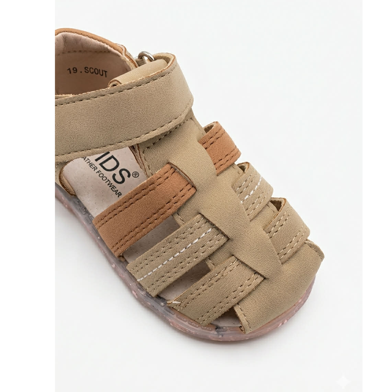 Παιδικά πέδιλα Iq Kids SCOUT-200 ανατομικά καφέ - Image 3