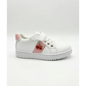 Κοριτσίστικα sneakers Adam's 1-916-26045-39 άσπρα/ροζ