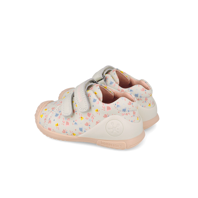 Κοριτσίστικα sneakers Biomecanics 261102-C695 δερμάτινα γήινο χρώμα - Image 3
