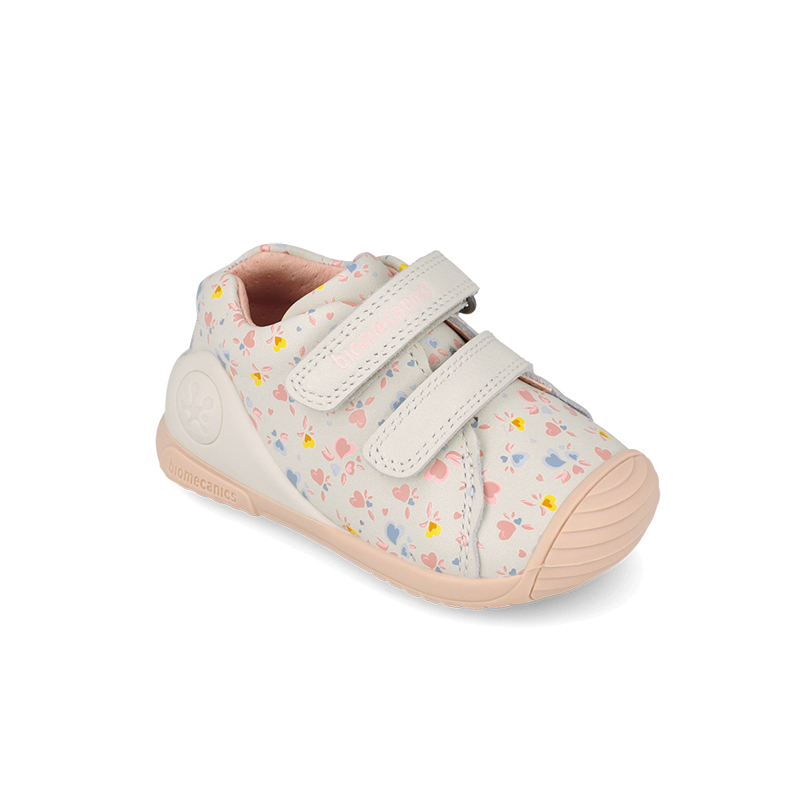Κοριτσίστικα sneakers Biomecanics 261102-C695 δερμάτινα γήινο χρώμα - Image 4