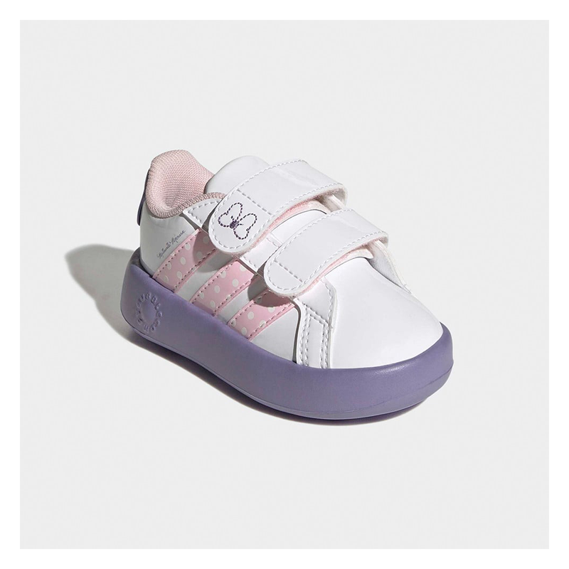 Κοριτσίστικα αθλητικά Adidas Grand Court Minnie CF I KI9443 Λευκά/μωβ λουστρίν - Image 2
