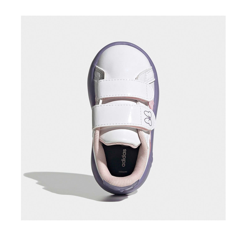 Κοριτσίστικα αθλητικά Adidas Grand Court Minnie CF I KI9443 Λευκά/μωβ λουστρίν - Image 4