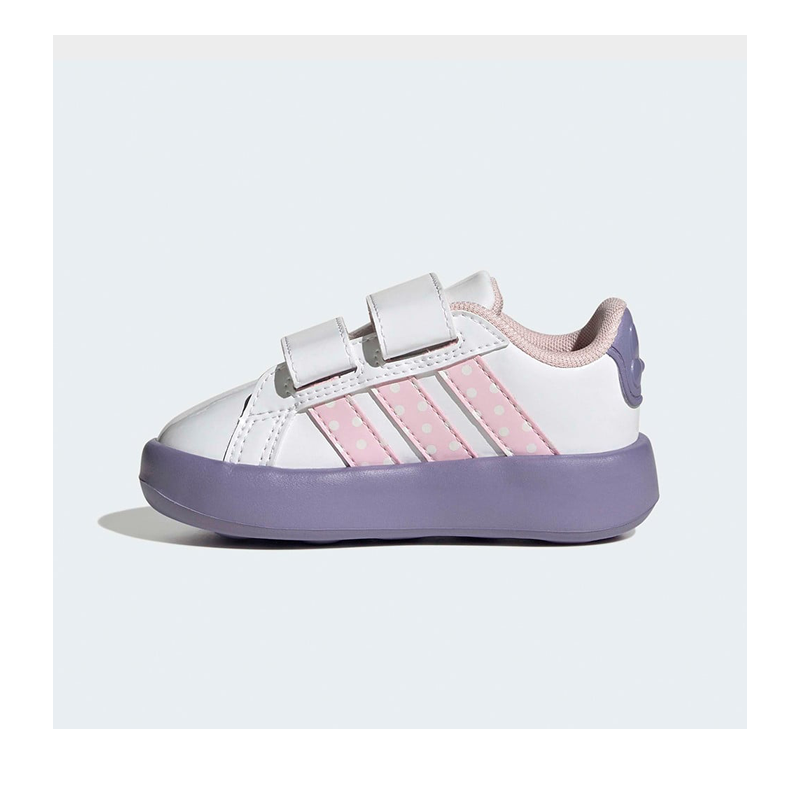 Κοριτσίστικα αθλητικά Adidas Grand Court Minnie CF I KI9443 Λευκά/μωβ λουστρίν - Image 5