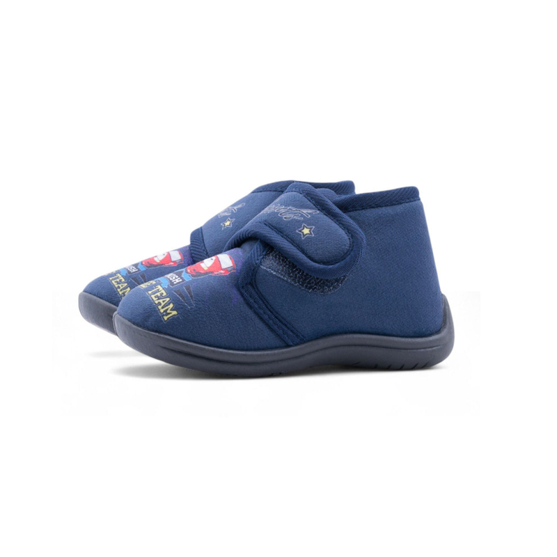 Αγορίστικα παντοφλάκια Zak shoes SD42010 μπλε αυτοκόλλητο