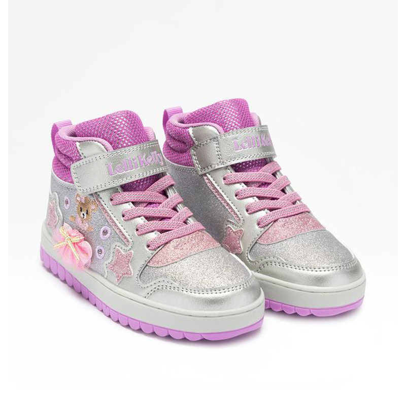 Κοριτσίστικα sneakers Lelli Kelly LKAL5711-AG66 ασημένια με glitter