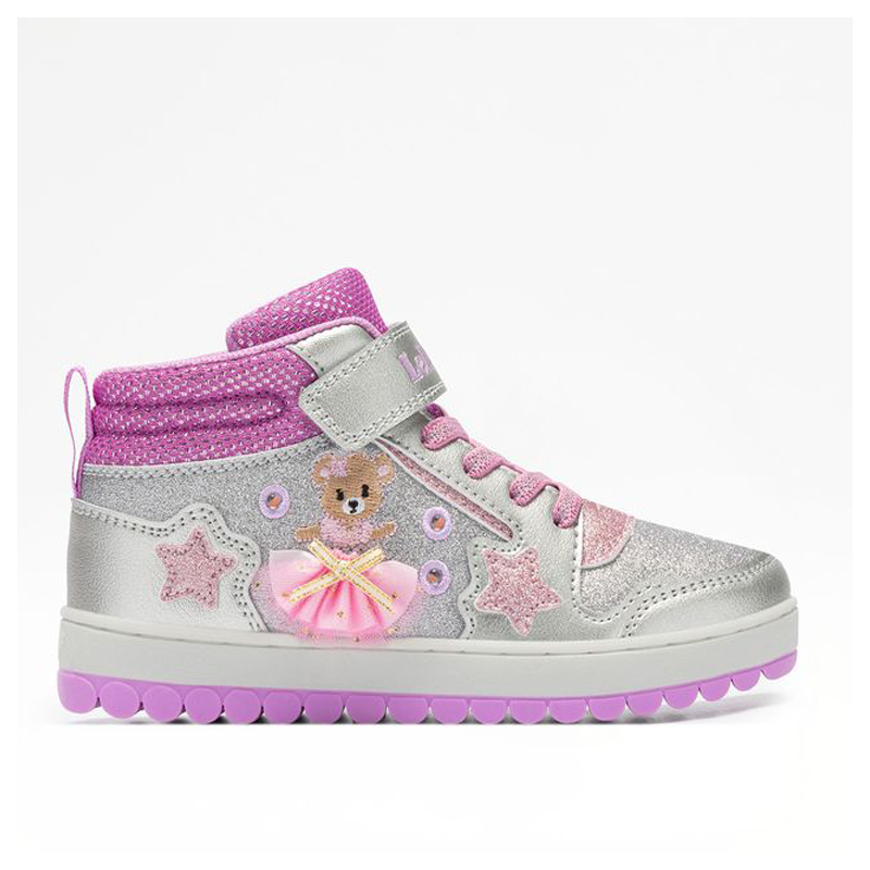 Κοριτσίστικα sneakers Lelli Kelly LKAL5711-AG66 ασημένια με glitter - Image 4