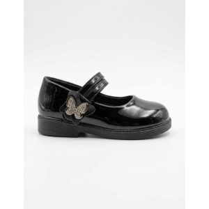 Κοριτσίστικες μπαλαρίνες Zak Shoes SD12326 μαύρες λουστρίν