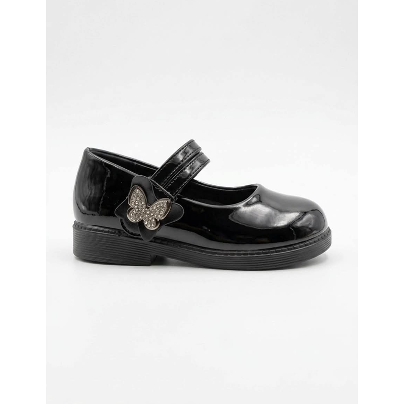 Κοριτσίστικες μπαλαρίνες Zak Shoes SD12326 μαύρες λουστρίν
