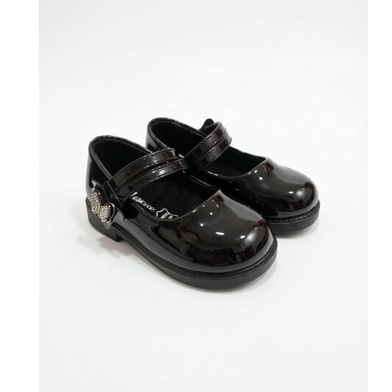 Κοριτσίστικες μπαλαρίνες Zak Shoes SD12326 μαύρες λουστρίν - Image 2