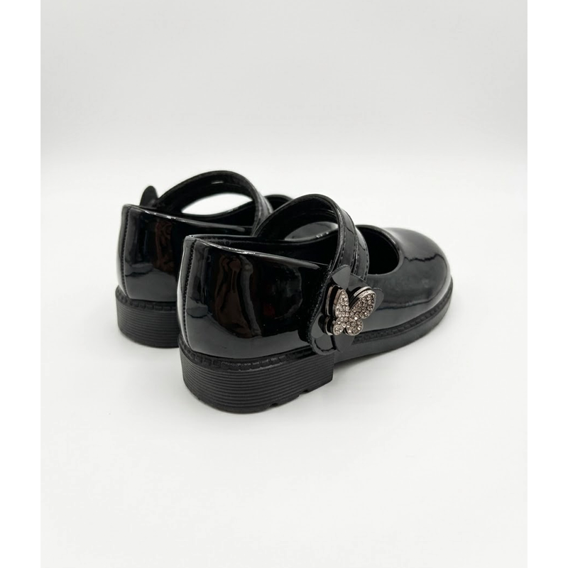 Κοριτσίστικες μπαλαρίνες Zak Shoes SD12326 μαύρες λουστρίν - Image 3