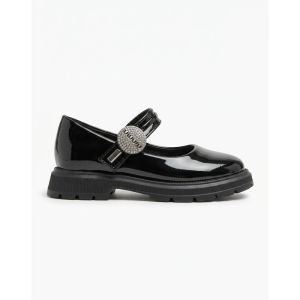 Κοριτσίστικες μπαλαρίνες Zak Shoes SD12334 μαύρες λουστρίν