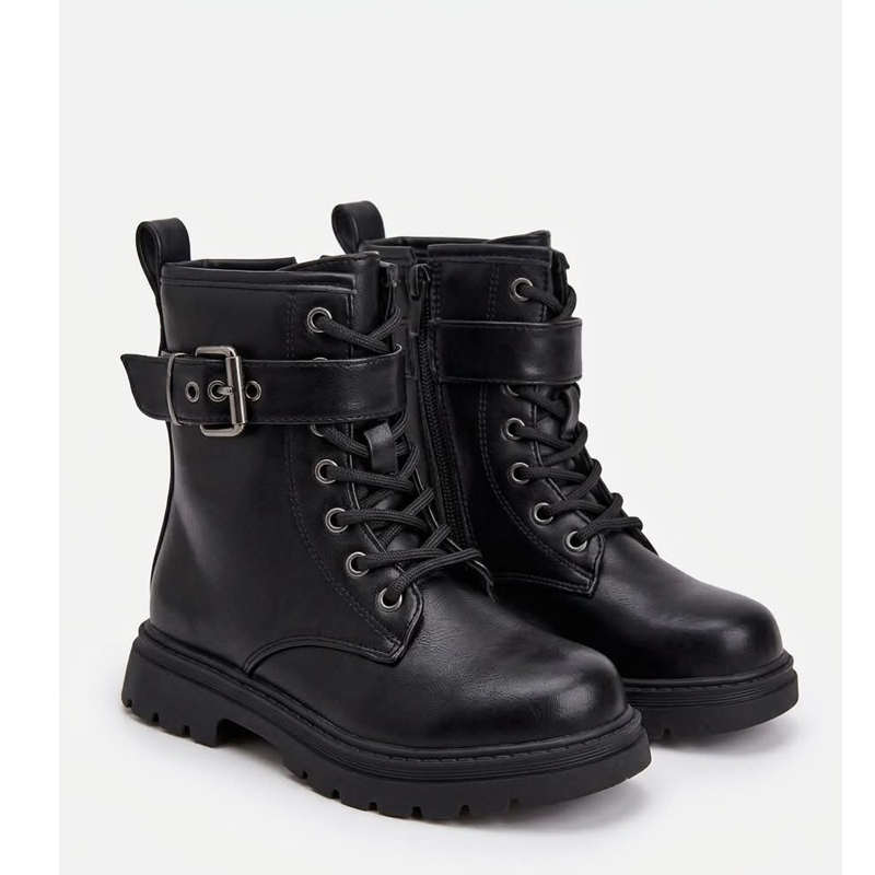 Κοριτσίστικα μποτάκια Zak shoes SD21058 μαύρα